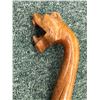Image 2 : Large Leather Wrapped Crest with Armor approx. 34in and Snake Headed Cane approx. 36in