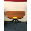Image 1 : Antique Half Round Table - approx. 24in x 12 1/2in x 22in