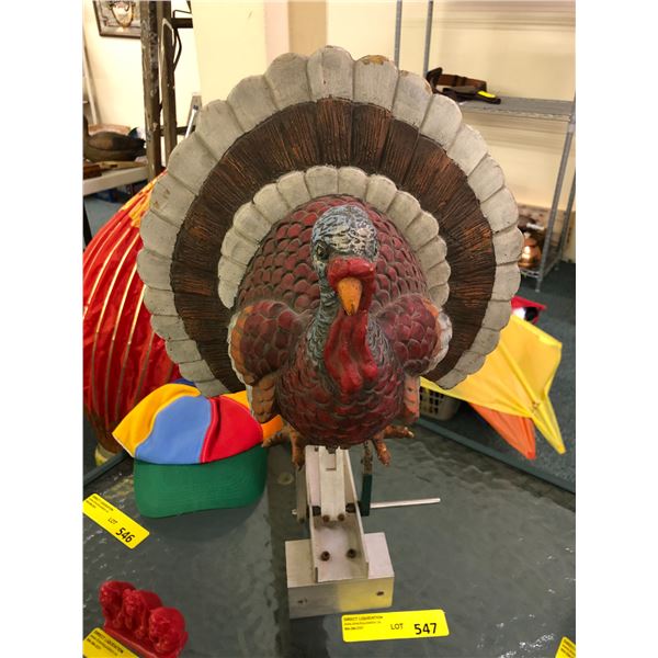 DISNEY Frontierland - original shooting gallery pop-up target - mechanical TURKEY