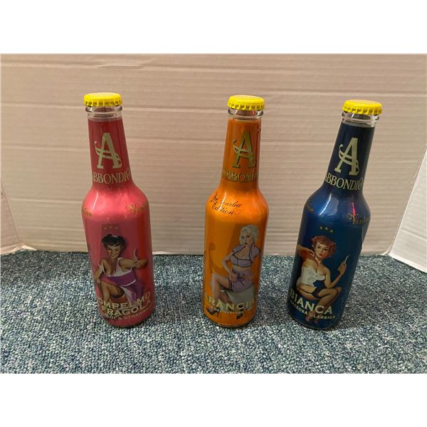 PinUp Girl Bottles - ABBONDIO - 3 Flavours - Pompelmo & Fragola/Aranciata/Bianca