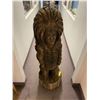 Image 1 : Carved Wood Indian - approx. 18in x 18in x 55in