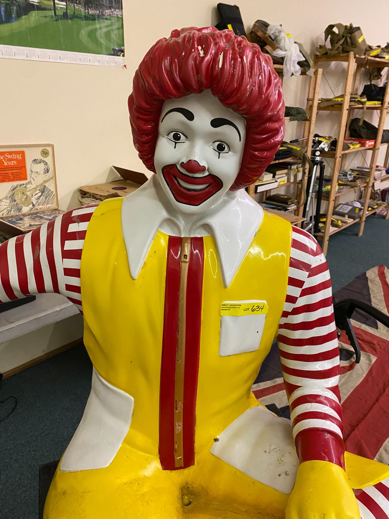 RONALD McDONALD Statue From 1972 To 1986 Extremely Good Condition ronald-mcdonald-statue-from-1972-to-1986-extremely-good-condition