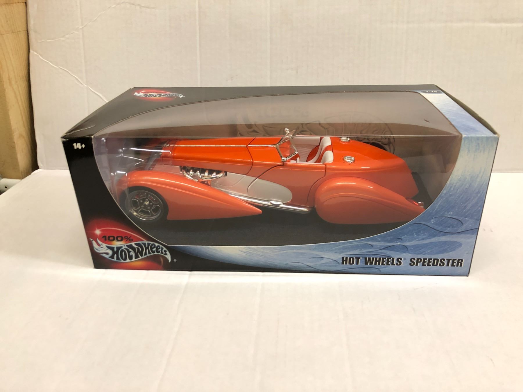 1/18 Scale Diecast Hot Wheels Speedster Orange