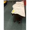 Image 2 : Antique Harp Table with Granite Bevelled Top - Beautiful Piece - approx. 41in x 17in  x 26 1/2in
