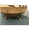 Image 2 : Zebra Tribal Hide Drum - 35in wide
