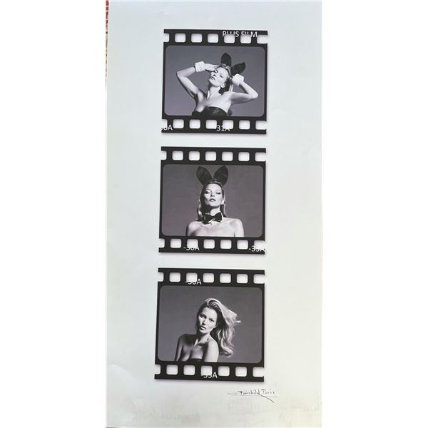 Kate Moss in Playboy Bunny Ears Film Strip Fairchild Paris Print Art Collection