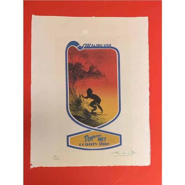 Limited Edition Malibu Beach California County Line Fairchild Collection Print