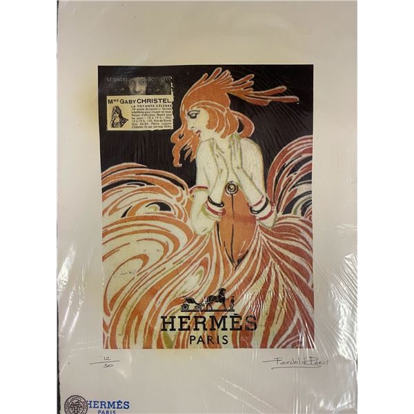 RARE Hermès Paris Fairchild Paris Print Art Collection