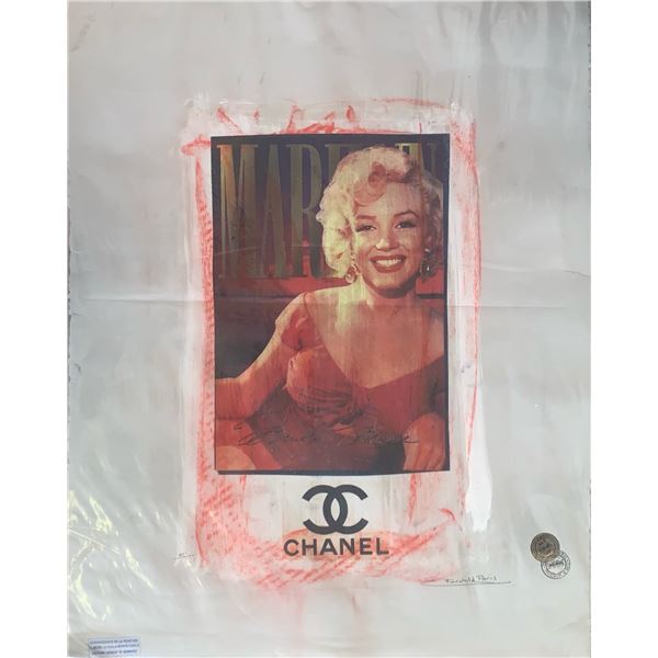 Limited Edition “Chanel Marilyn Monroe  Fairchild Paris Collection Artist Print