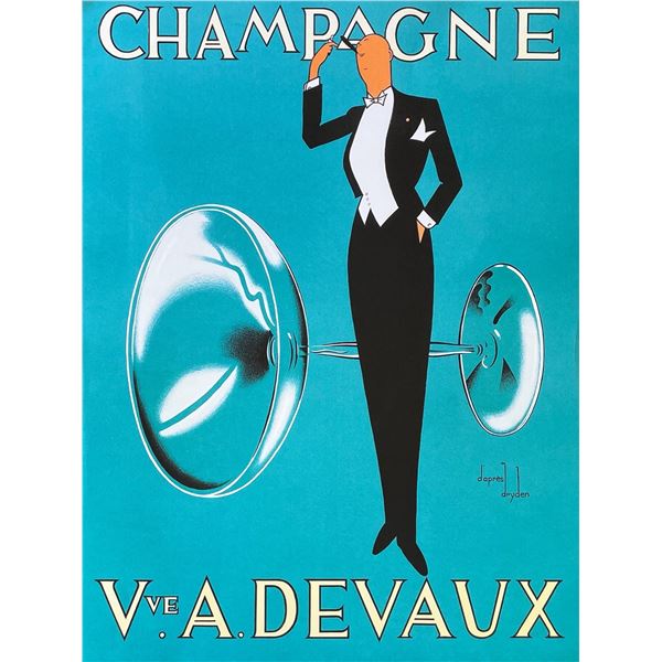 Champagne Veuve A. Devaux, Paris, France Fairchild Paris Print Art Collection