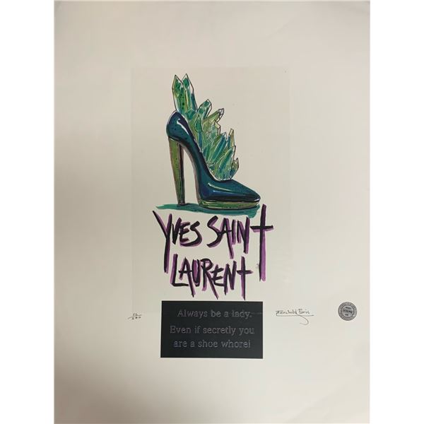 Yves Saint Laurent Shoes Fairchild Paris Print Art Collection