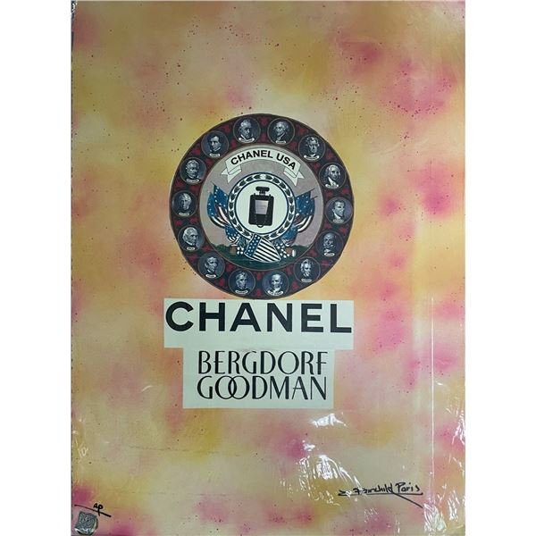 Chanel USA Limited Edition Chanel No. 5  Paris Parfum  x Bergdorf Goodman Fairchild Collection Print