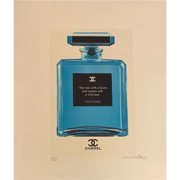 Rare, Limited Edition Chanel No. 5 Parfum Bottle w/ CoCo Chanel Quote Fairchild Paris Collection