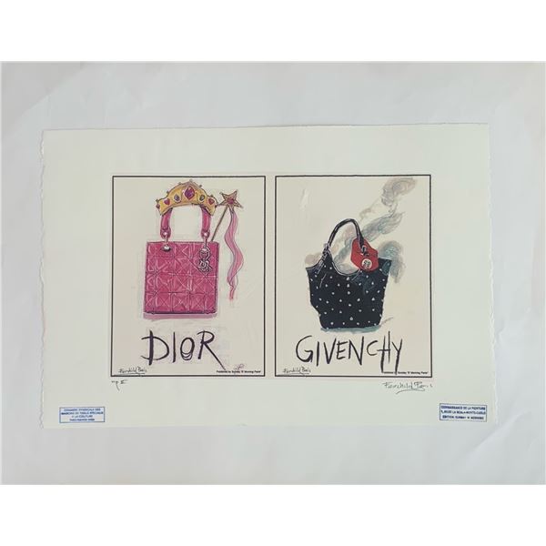 Dior x Givenchy Handbags Fairchild Paris Collection Fairchild Paris Print Art Collection