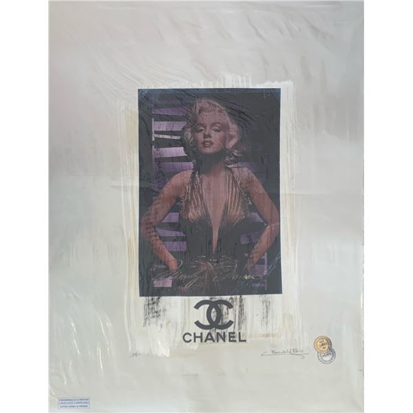 Limited Edition “Chanel Marilyn Monroe  Fairchild Collection Artist Print