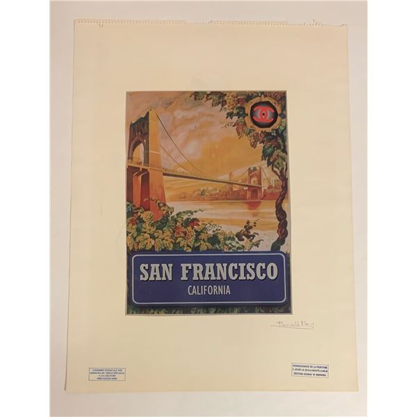 San Francisco California Fairchild Paris Print Art Collection