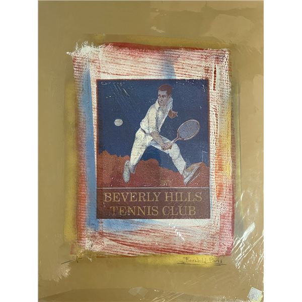 Limited Edition "Beverly Hills Tennis Club" Fairchild Paris Collection Artist Print