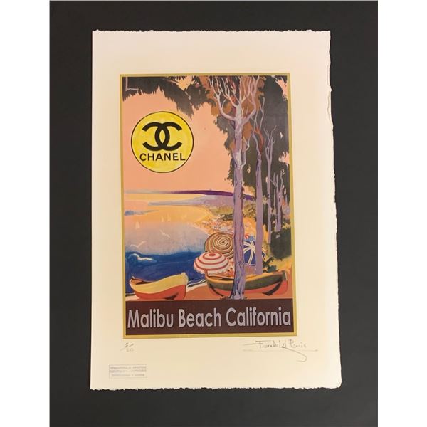 Limited Edition Chanel x Malibu Beach California Fairchild Collection Print