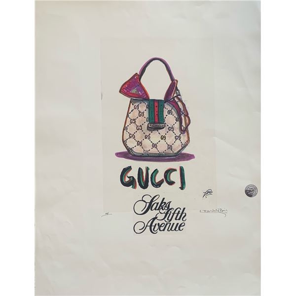 Gucci Handbag/ Saks Fifth Avenue  Fairchild Paris Print Fairchild Paris Print Art Collection