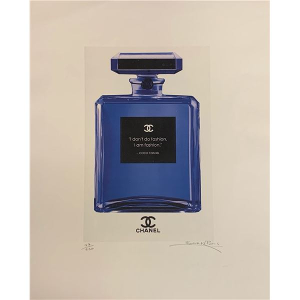 Rare, Limited Edition Chanel No. 5 Parfum Bottle w/ CoCo Chanel Quote Fairchild Paris Collection