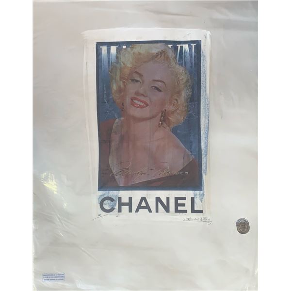 Limited Edition “Chanel Marilyn Monroe  Fairchild Collection Artist Print