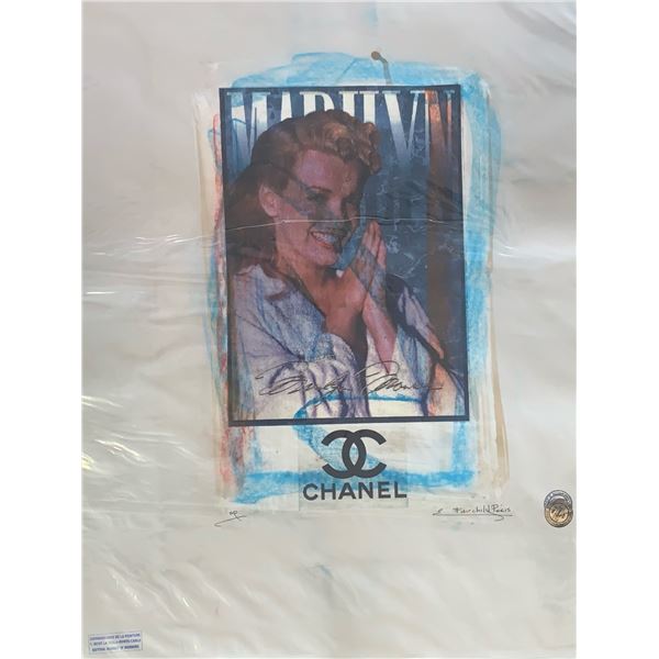 Limited Edition “Chanel Marilyn Monroe  Fairchild Collection Artist Print