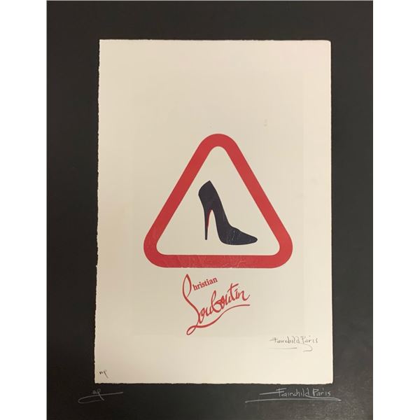 Christian Louboutin Shoes Fairchild Paris Print Art Collection