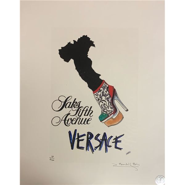 Versace / Saks Fifth Avenue Fairchild Paris Print Art Collection