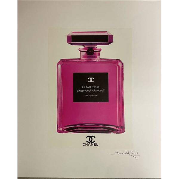 Rare, Limited Edition Chanel No. 5 Parfum Bottle w/ CoCo Chanel Quote Fairchild Paris Collection