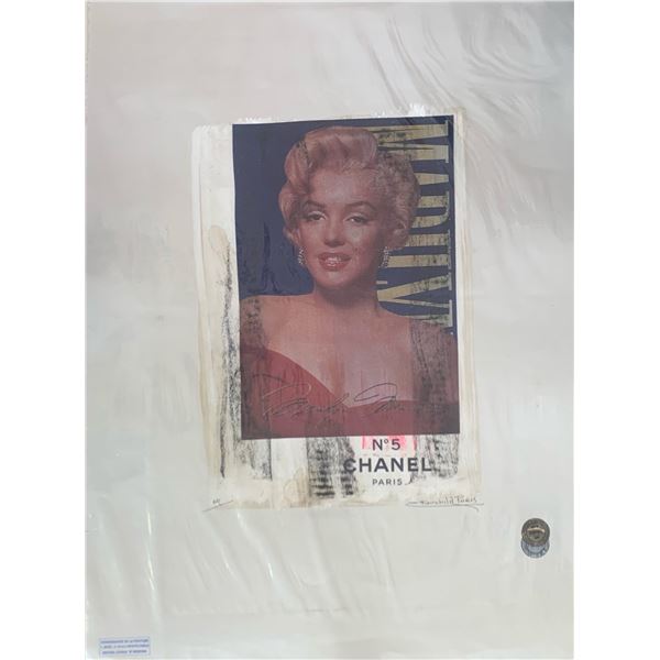 Limited Edition “Chanel Marilyn Monroe  Fairchild Collection Artist Print