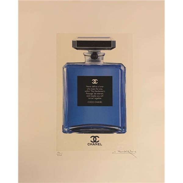 Rare, Limited Edition Chanel No. 5 Parfum Bottle w/ CoCo Chanel Quote Fairchild Paris Collection