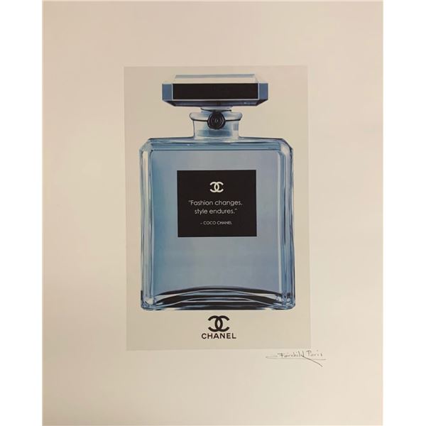 Rare, Limited Edition Chanel No. 5 Parfum Bottle w/ CoCo Chanel Quote Fairchild Paris Collection