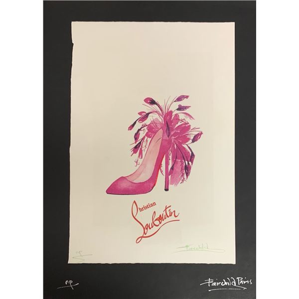 Christian Louboutin Shoes Fairchild Paris Print Art Collection