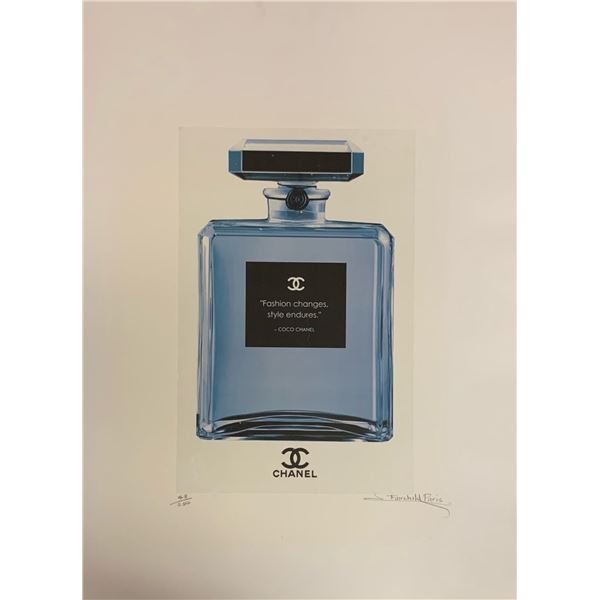 Rare, Limited Edition Chanel No. 5 Parfum Bottle w/ CoCo Chanel Quote Fairchild Paris Collection