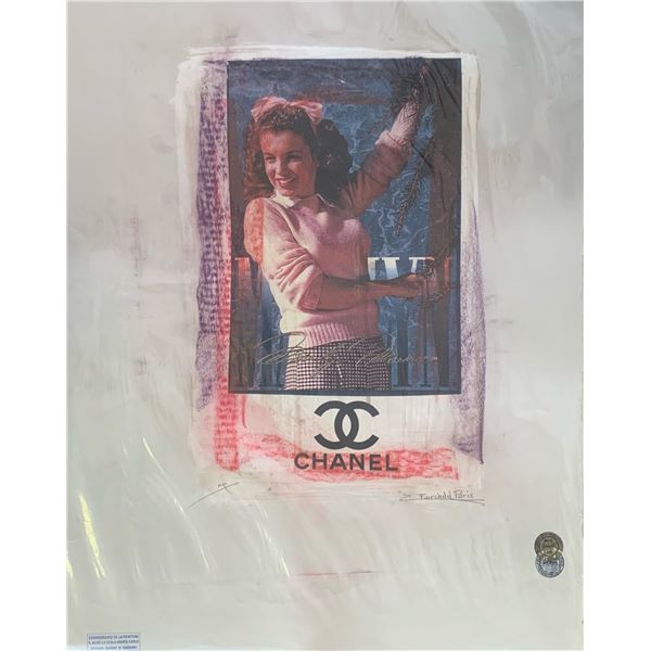 Limited Edition “Chanel Marilyn Monroe  Fairchild Collection Artist Print