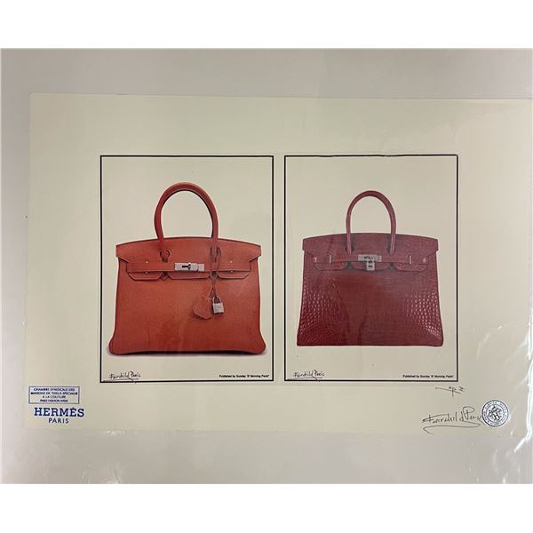 Hermès Paris Birkin Bag Fairchild Paris Print Art Collection