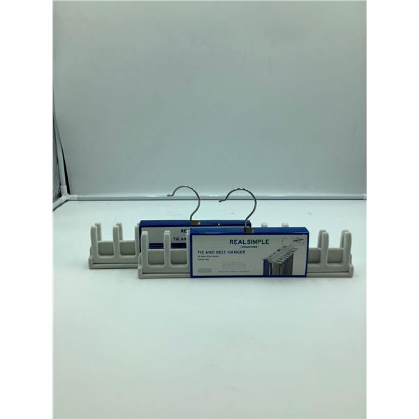 Real Simple Tie And Belt Hanger Lot Of 2