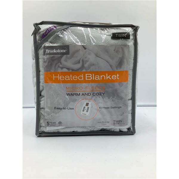 Brookstone Heated Blanket Micro-Fleece