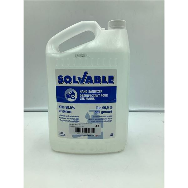 Solvable Hand Sanitizer (3.78L)