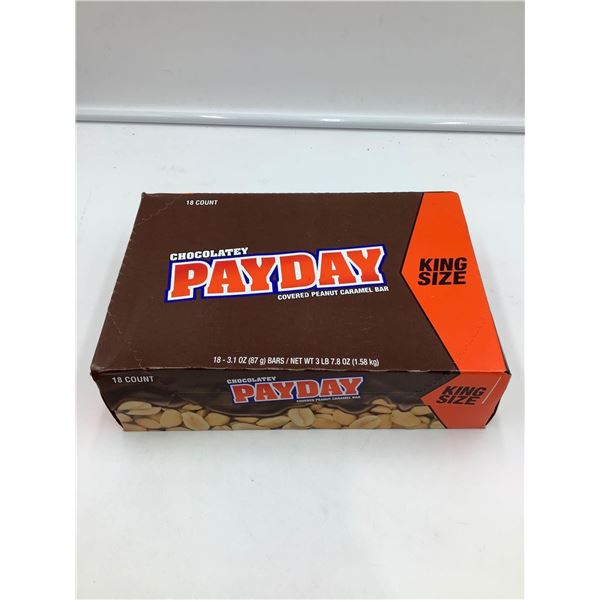 Chocolatey Payday King Size Candy Bars (18 x 87g)
