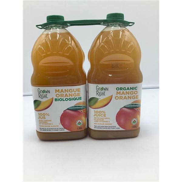 Grown Right Organic Mango Orange Juice (2 x 1.89L)