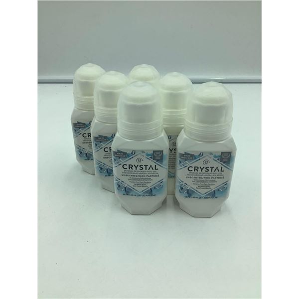 Crystal Mineral Deodorant-Unscented (6 x 2fl oz)