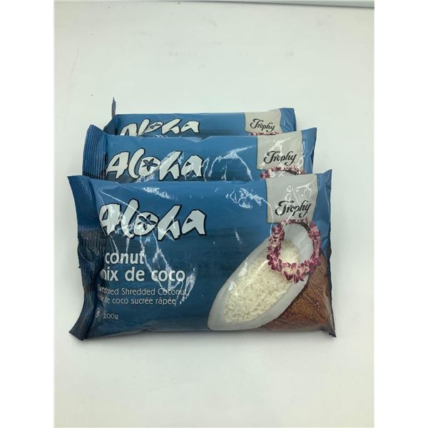 Aloha Sweetened Shredded Coconut (3 x 200g)