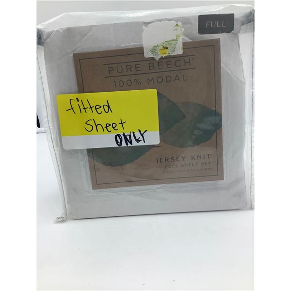Pure Beech Jersey Knit Full Sheet Set (fits up to 17in deep mattress)