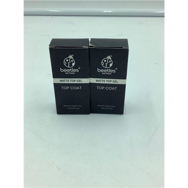Beetles Gel Polish Nail Matte Top Gel Soak Off UV/LED Cured (2 x 7.5ml)