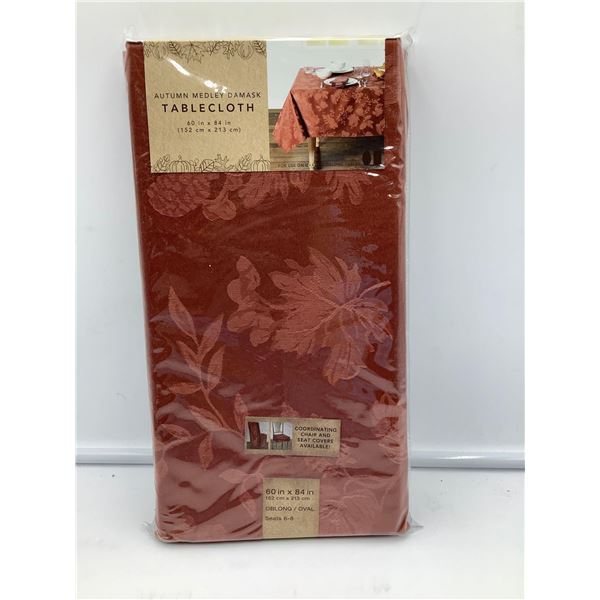 Autumn medley Damask Tablecloth (60in x 84in)