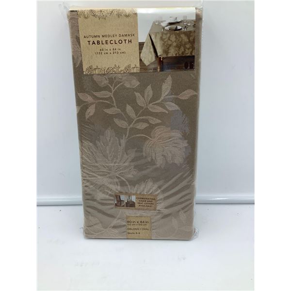 Autumn medley Damask Tablecloth (60in x 84in)