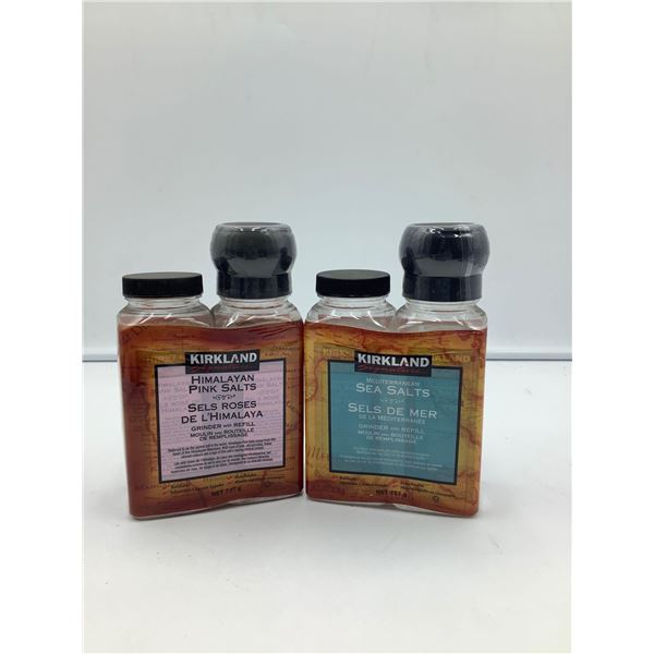 Lot of Kirkland Sea Salt and Himalayan Pink Salts