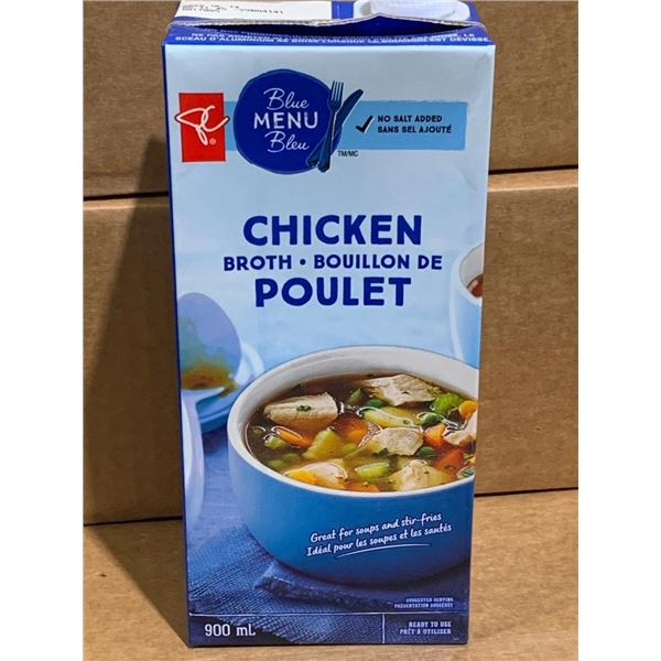 LOONIE LIQUIDATION - Blue Menu Chicken broth 900ml carton