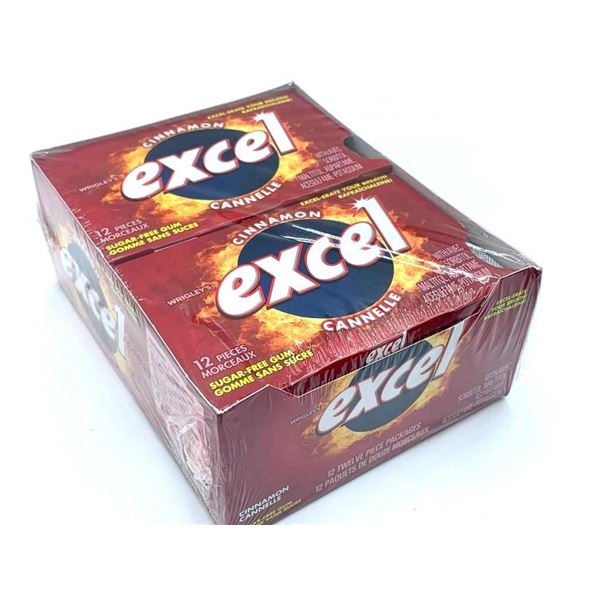 LOONIE LIQUIDATION - Excel Cinnamon Gum box of 12 x 12